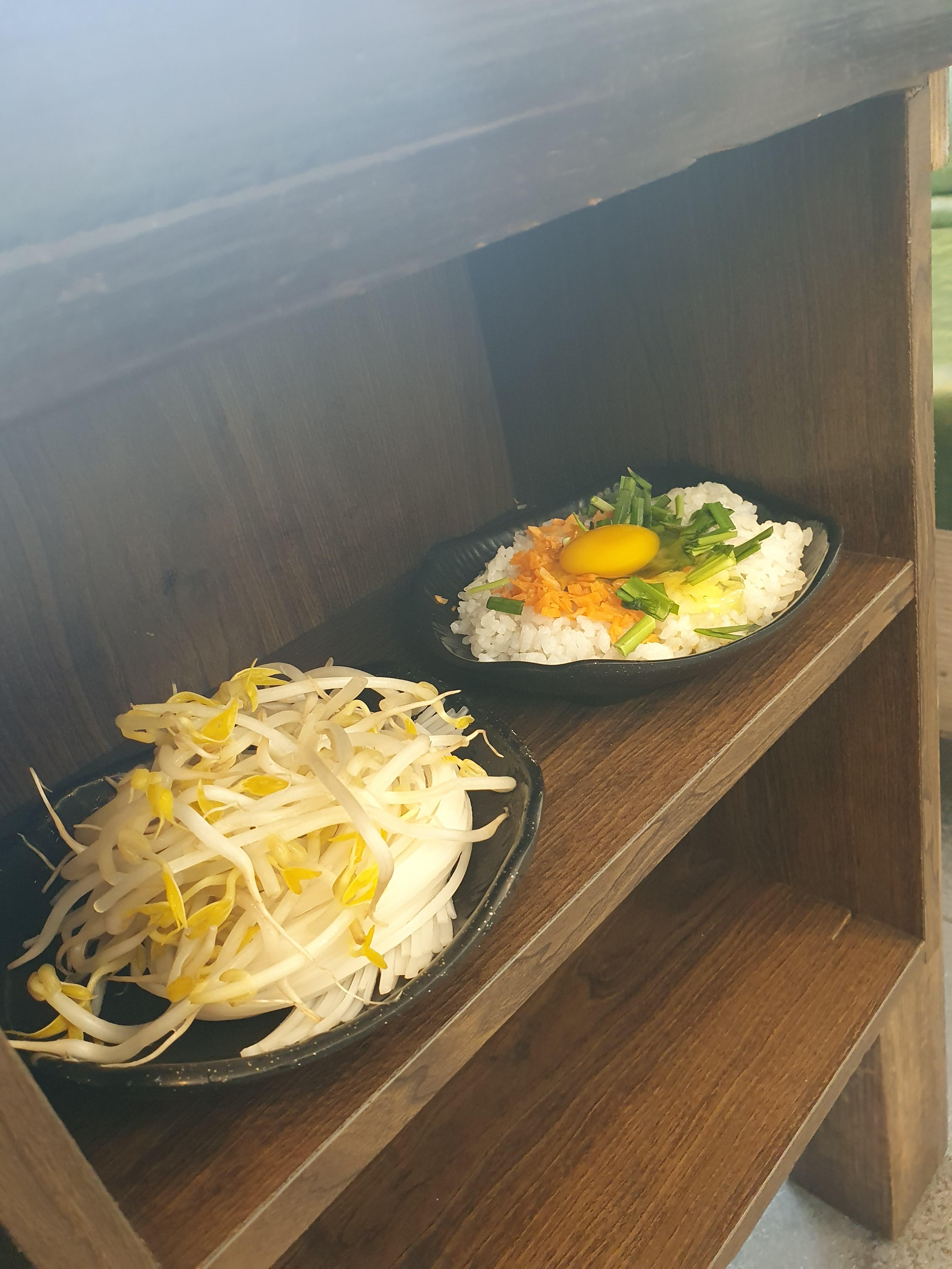 대정동 샤브 쌈주머니 소고샤브샤브 후식 좌) 쌀국수, 우) 볶음밥