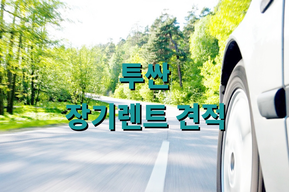 투싼 장기렌트 견적