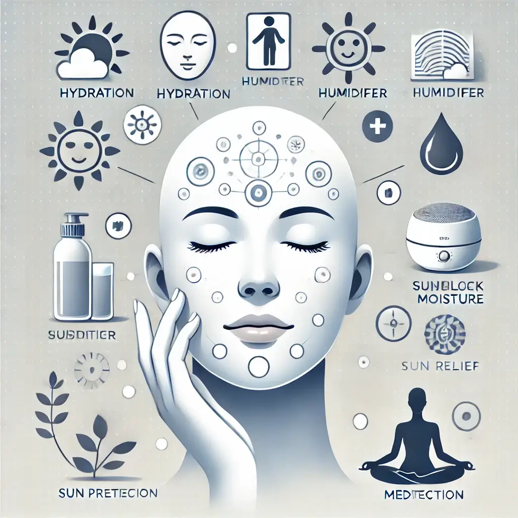 얼굴 간지러움을 예방하는 습관