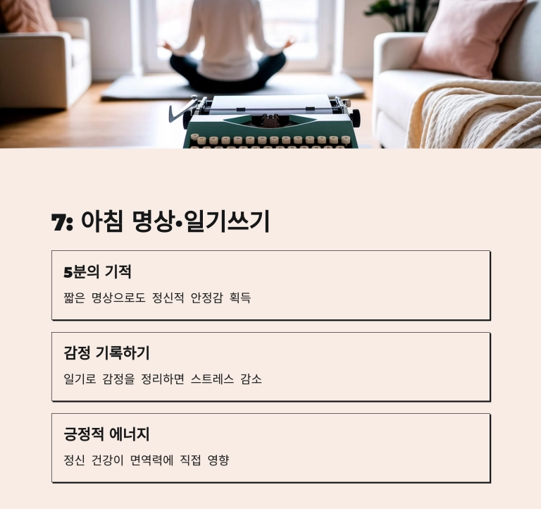 아침 명상, 일기쓰기