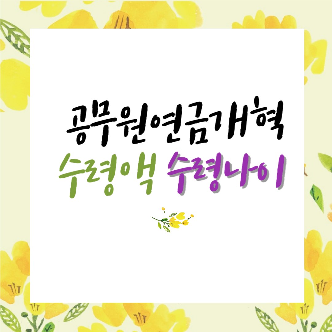 공무원연금 개혁 공무원연금 예상수령액 공무원연금 수령 조건, 공무원연금개혁 수령 나이, 공무원연금 인상률