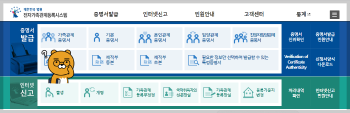 가족관계증명서 인터넷발급