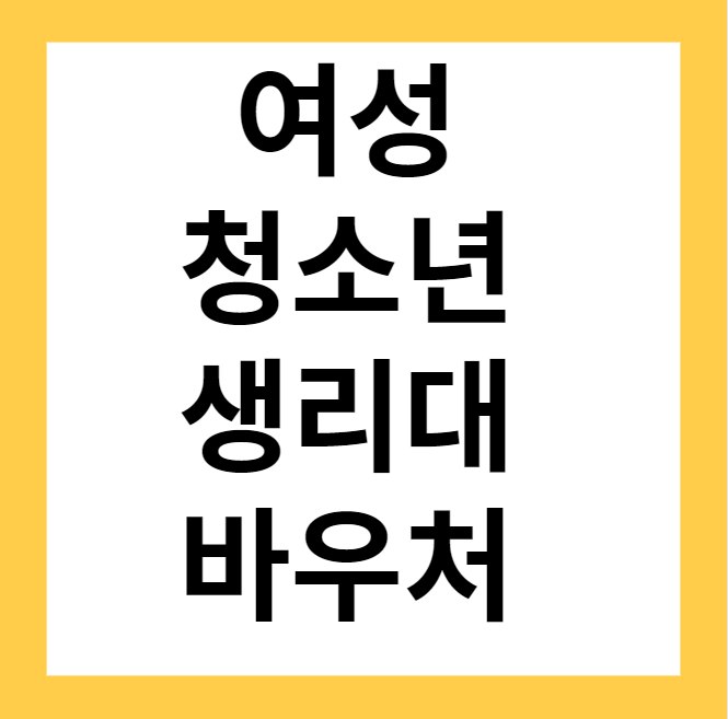 생리대 바우처