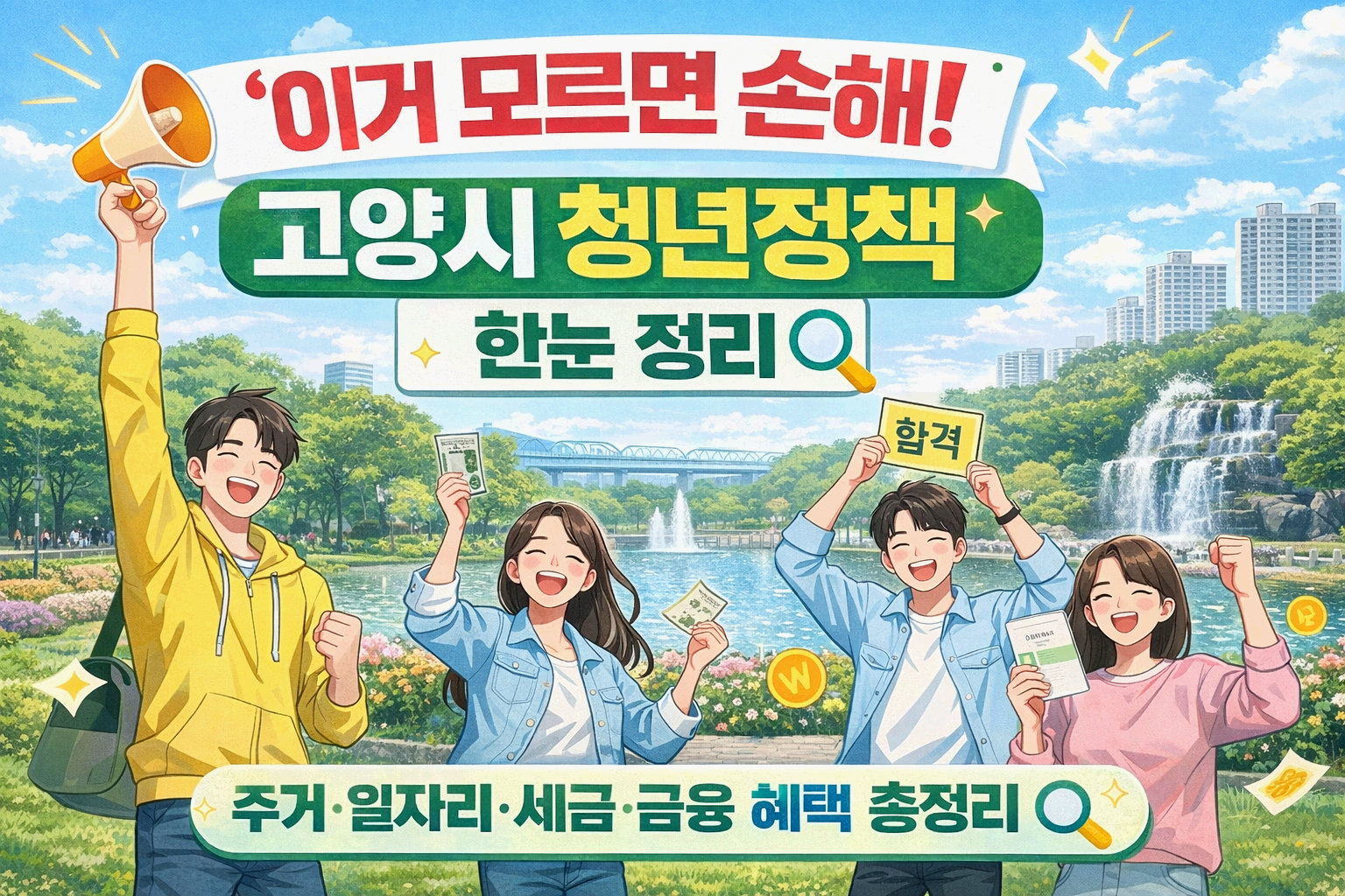 "이거 모르면 손해" 고양시 청년정책 한눈 정리 - 주거&middot;일자리&middot;세금&middot;금융까지 2025 청년 혜택 총정리