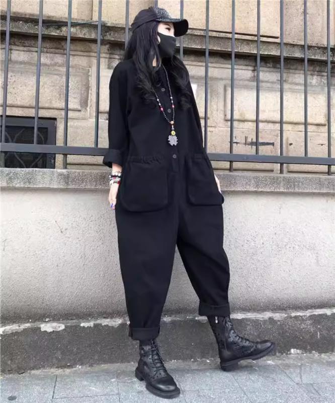 여성 점프수트 겨울 점프수트 패션 여자작업복