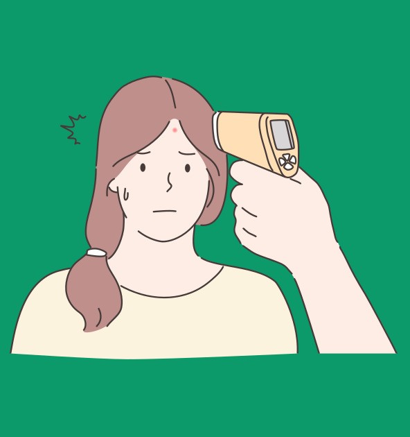 통풍 초기증상 열나는 사진 이미지