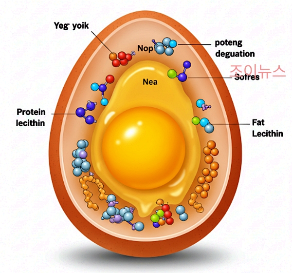 흰자, 노른자, 전란의 역할
