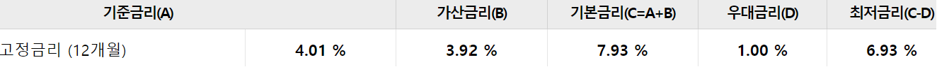 우리은행 비상금대출