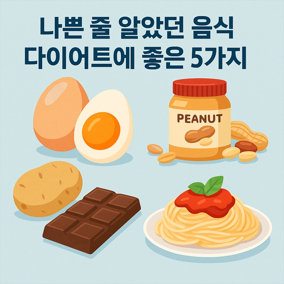 나쁜 줄 알았던 음식 다이어트에 좋은 5가지