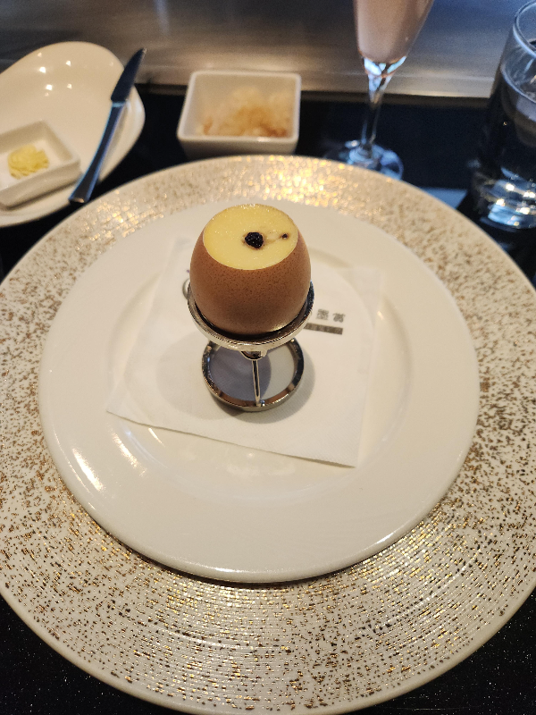 타이베이 샤오롱바오와 대판 야끼: 딘타이펑 vs Goodbeitao, 歐林 vs Mosun Teppanyaki_Mosun Teppanyaki_에피타이저 계란