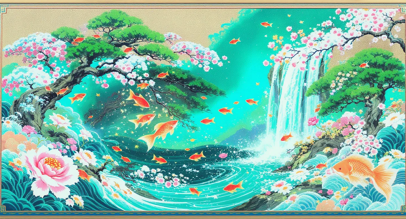 재물운을 높이는 풍수지리 그림