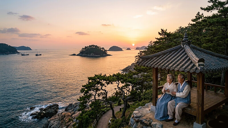 <img src=" A-calm-sea-landscape-reflecting-the-sunset.jpg" alt="노을이 비치는 잔잔한 바다 풍경 이미지">