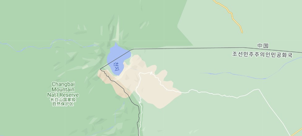 백두산-지도