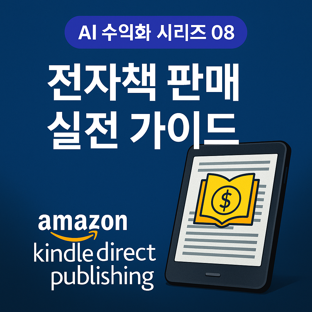 전자책 판매 실전 가이드 &ndash; 수익을 만드는 KDP 등록 노하우