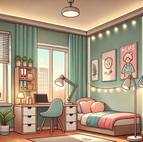 청소년 방 집중력 높이는 조명 배치법