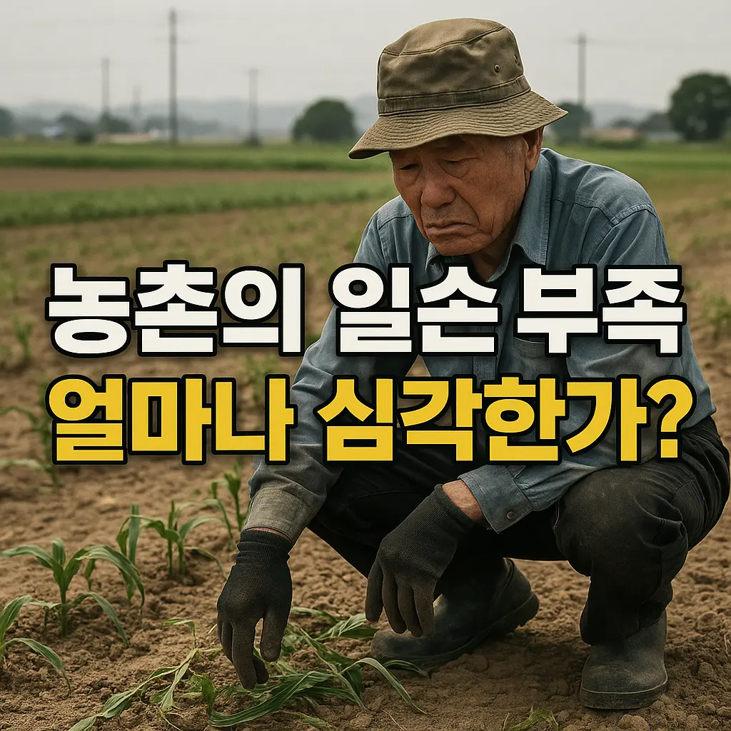 농업경제학 : 농촌의 일손 부족, 얼마나 심각한가?