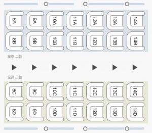 서울 ~ 부산 KTX 5 호차 좌석배치도 2