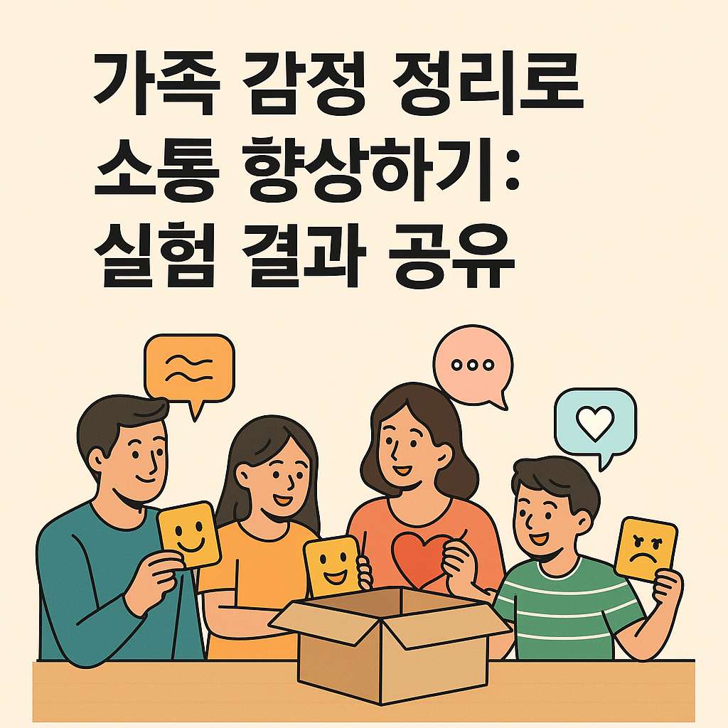 가족 감정 정리로 깊어진 대화