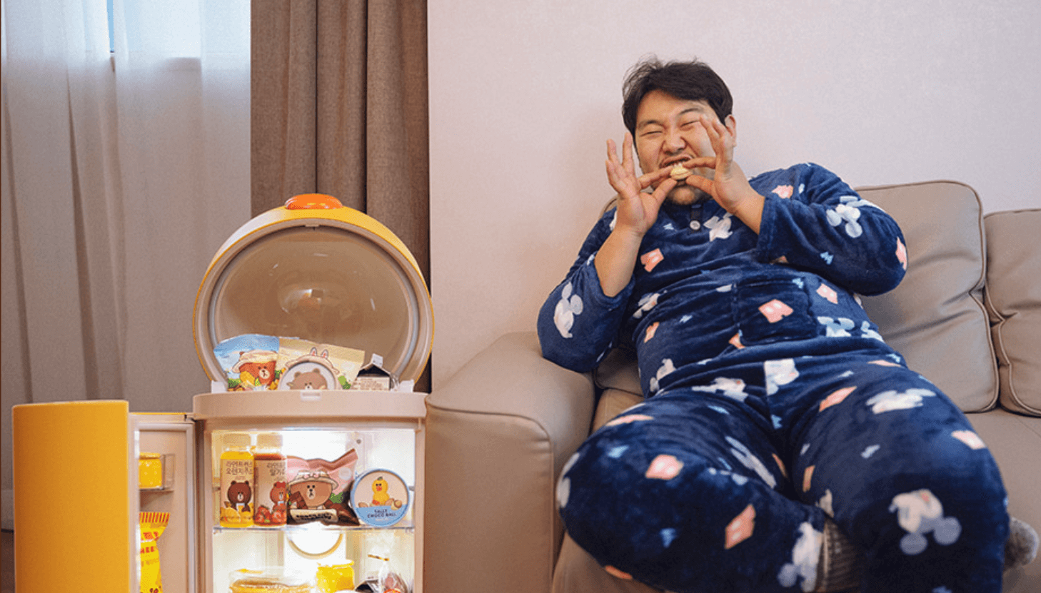 꼬모냉장고 브라운&amp;샐리 장점2
