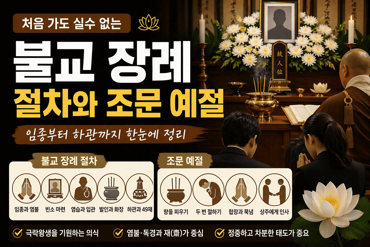 불교 장례 절차와 조문 예절 총정리