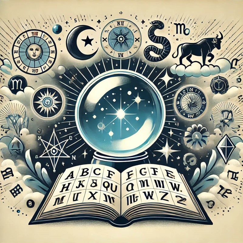 2025년 운세를 상징하는 일러스트