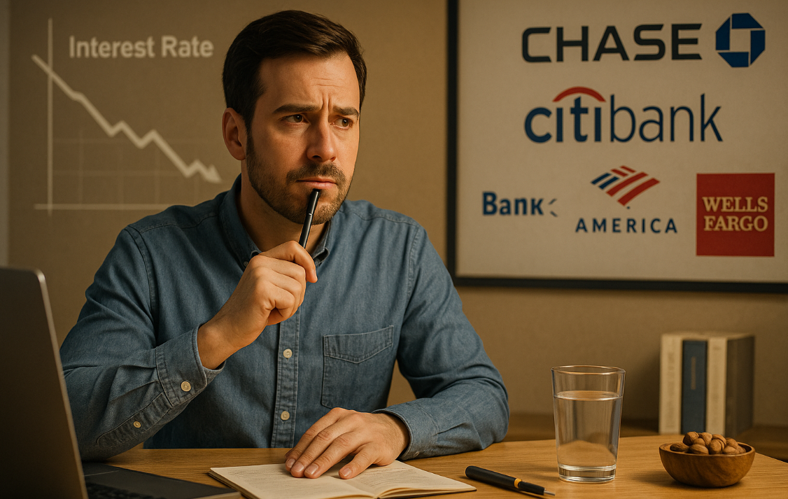 대출 이자 절감을 검토하는 모습