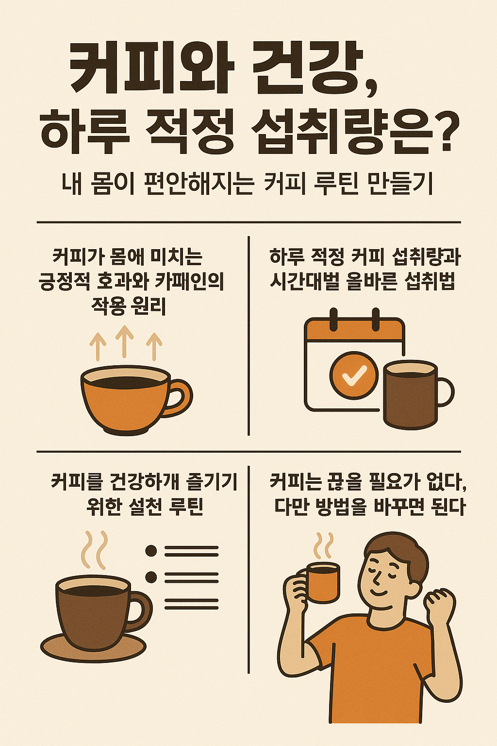커피와 건강, 하루 적정 섭취량