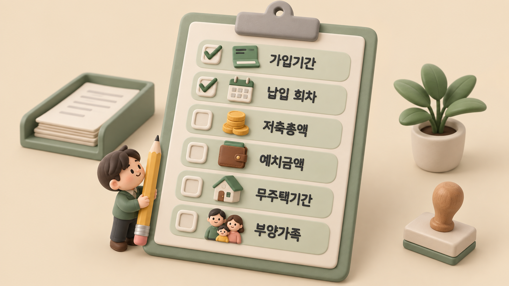 통장 점검 체크리스트