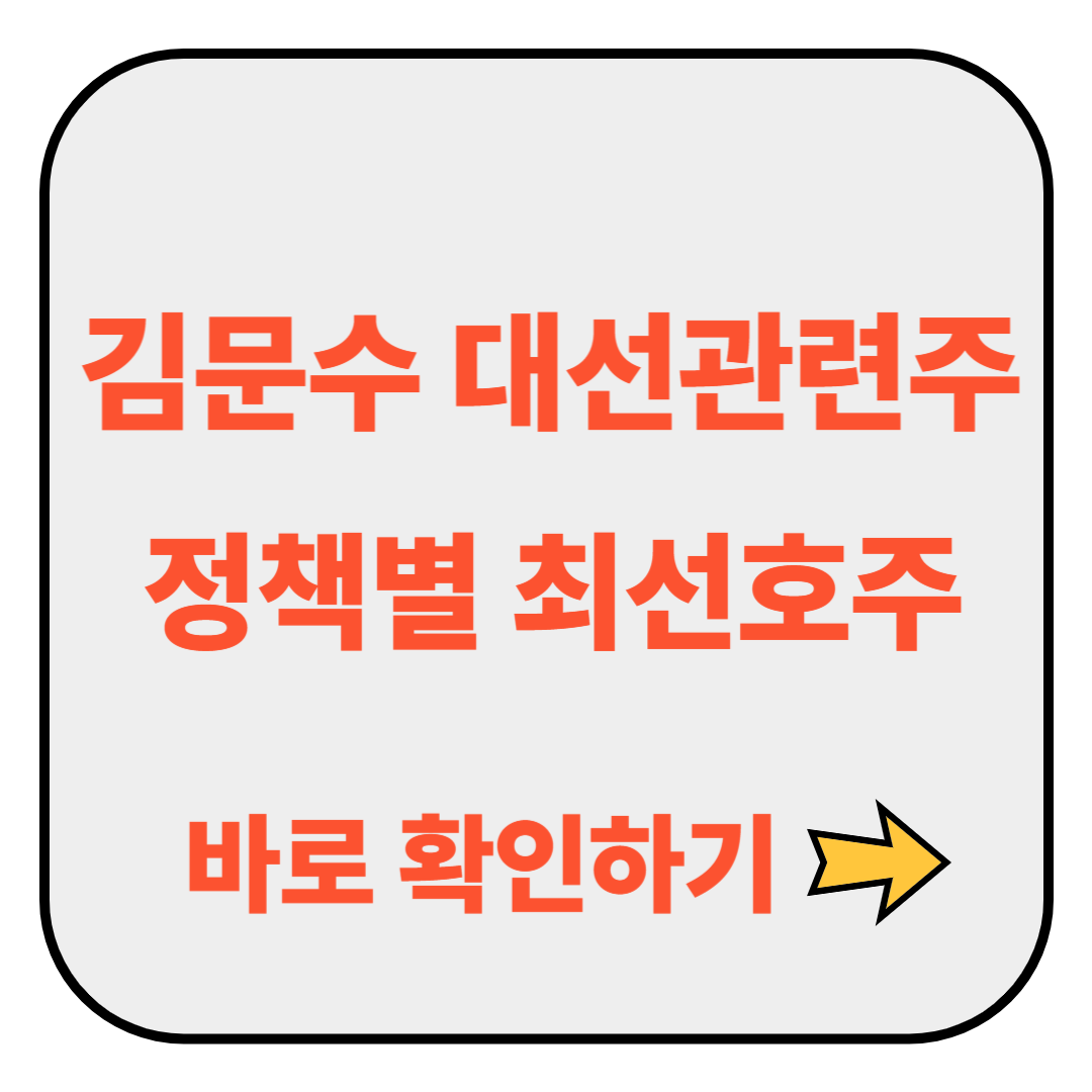 김문수 대선관련주 썸네일
