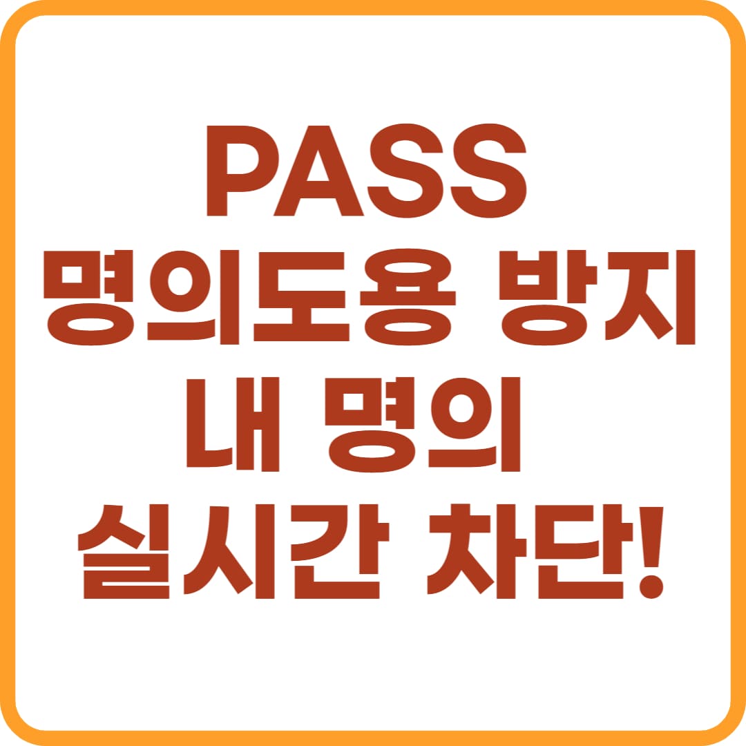 PASS 명의도용 방지 서비스 신청, 엠세이퍼 홈페이지