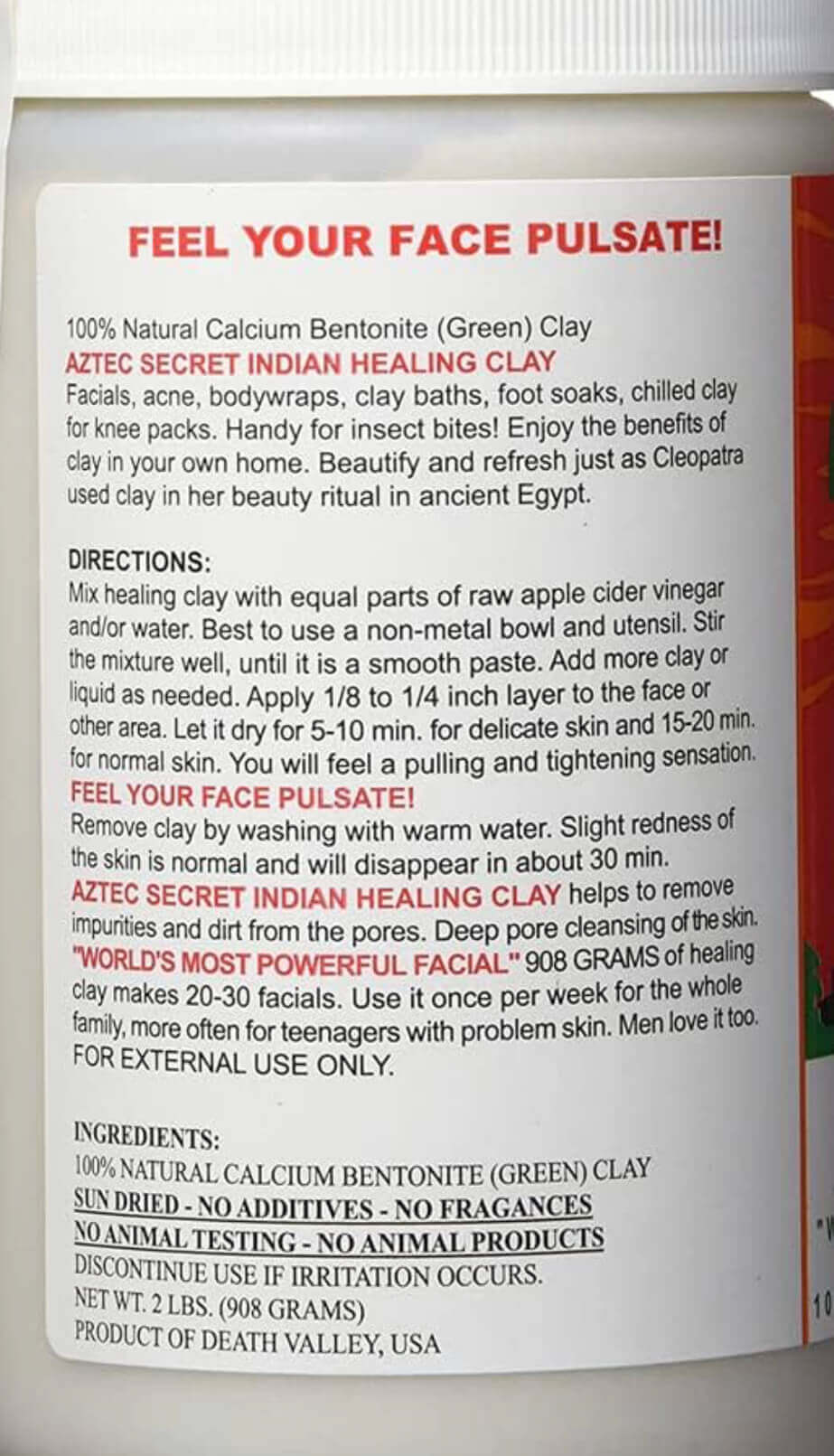 아즈텍 시크릿 제품 설명서