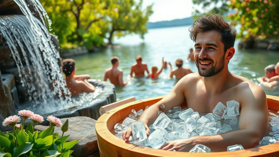 냉수요법은 짧은 시간 동안 찬물에 신체를 노출하는 방법으로, 얼음욕, 차가운 샤워, 호수나 바다 같은 자연 수역에서의 입수가 대표적입니다.