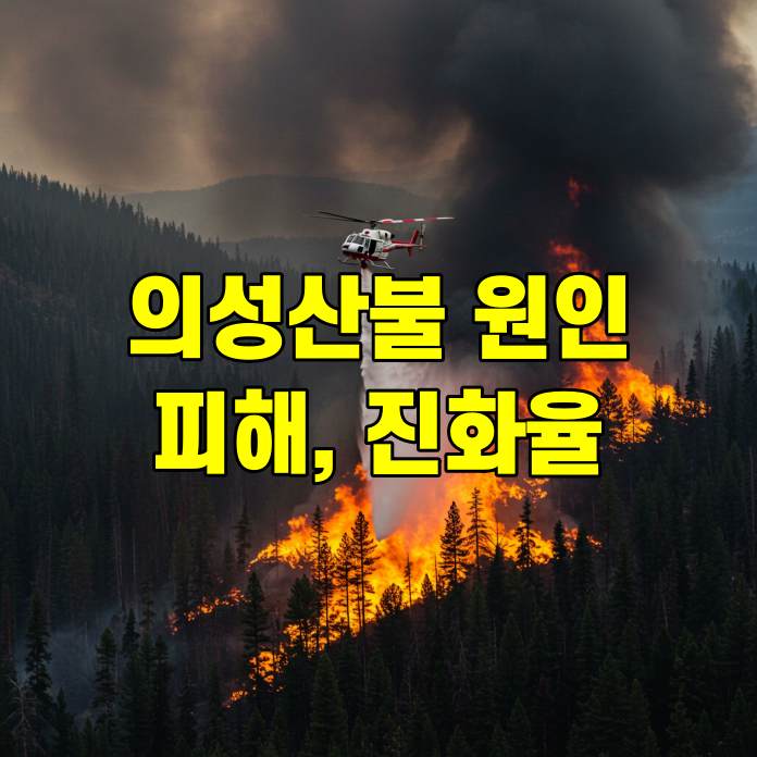 의성 산불 원인 위치 피해 진화율 현황