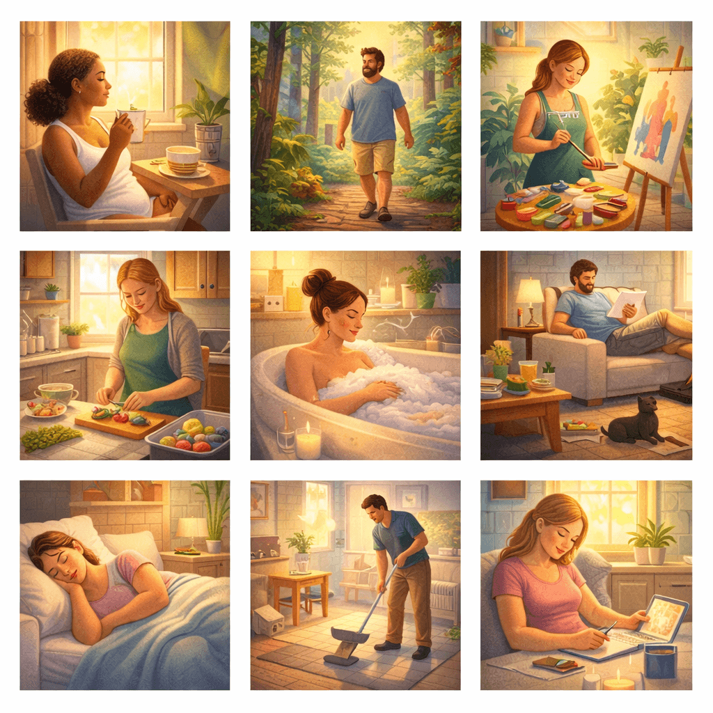 주말 개인 리추얼 관련 이미지