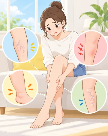 하지정맥류증상으로 나타나는 다리 변화7