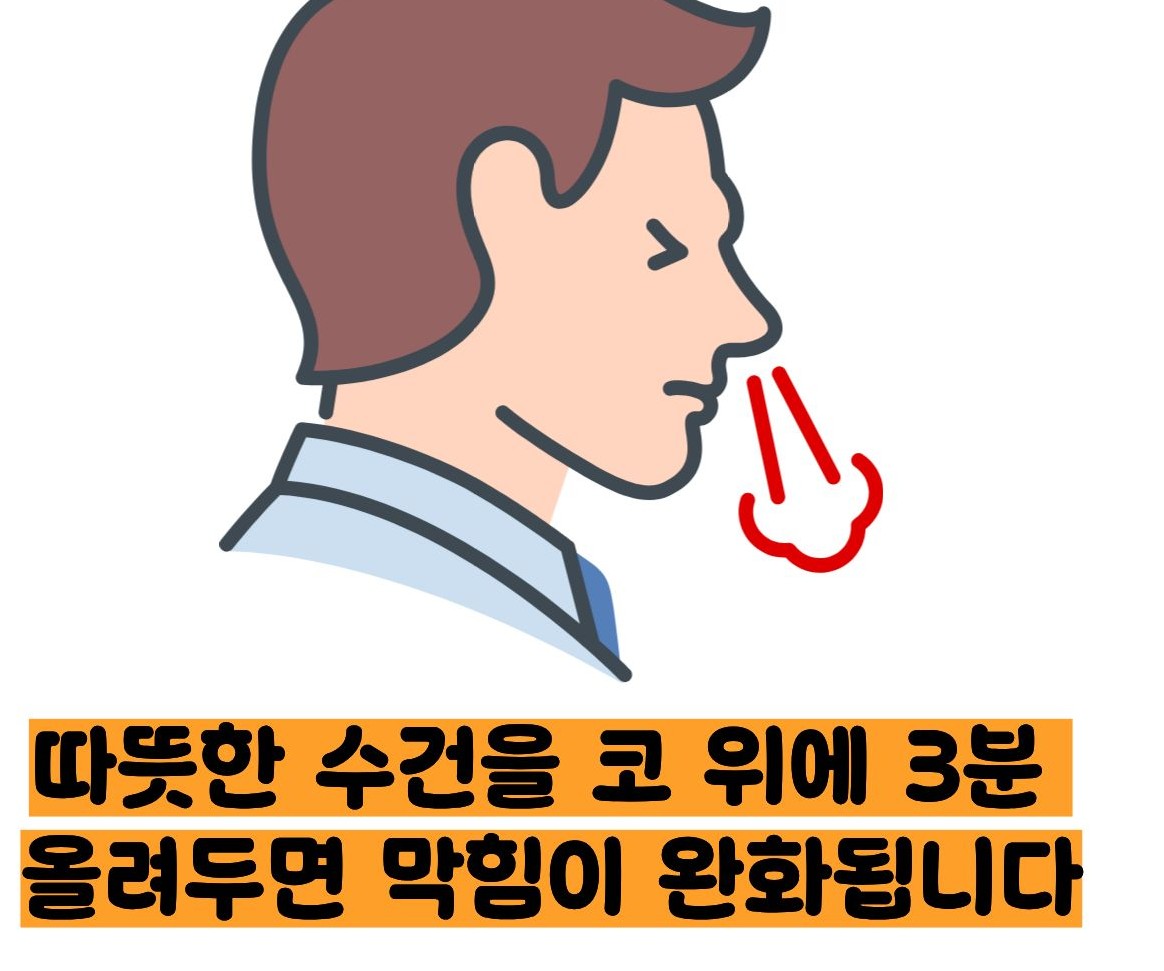 코 막힘 한번에 해결 방법