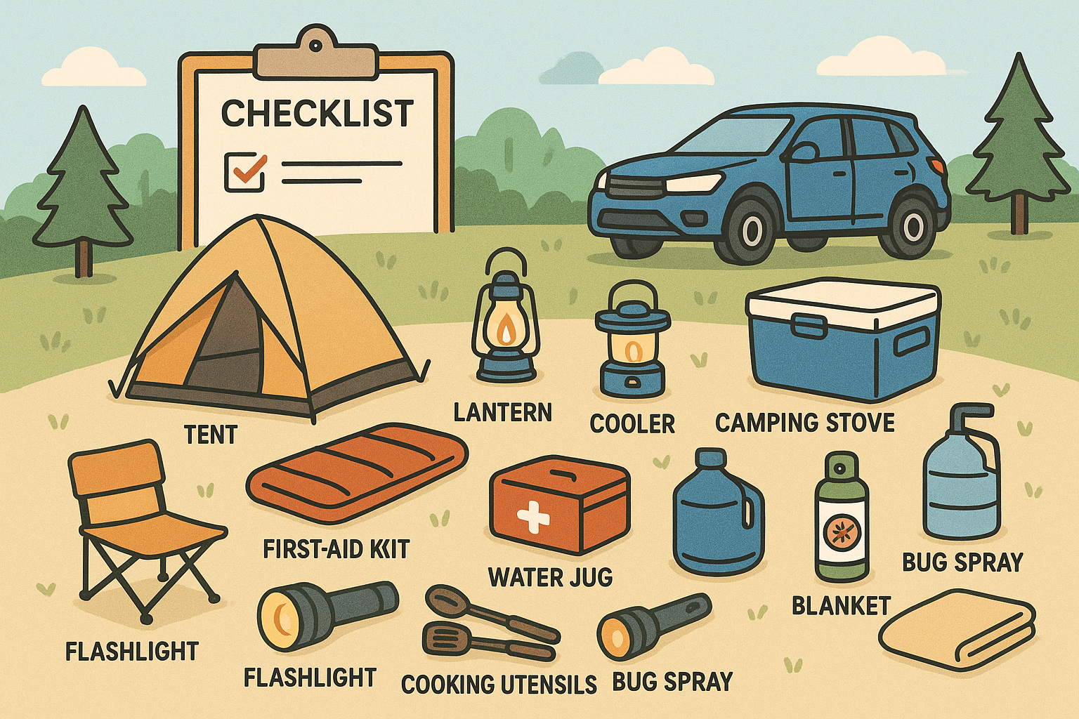 차박 준비물 체크리스트｜초보 차박러를 위한 필수 아이템 12가지