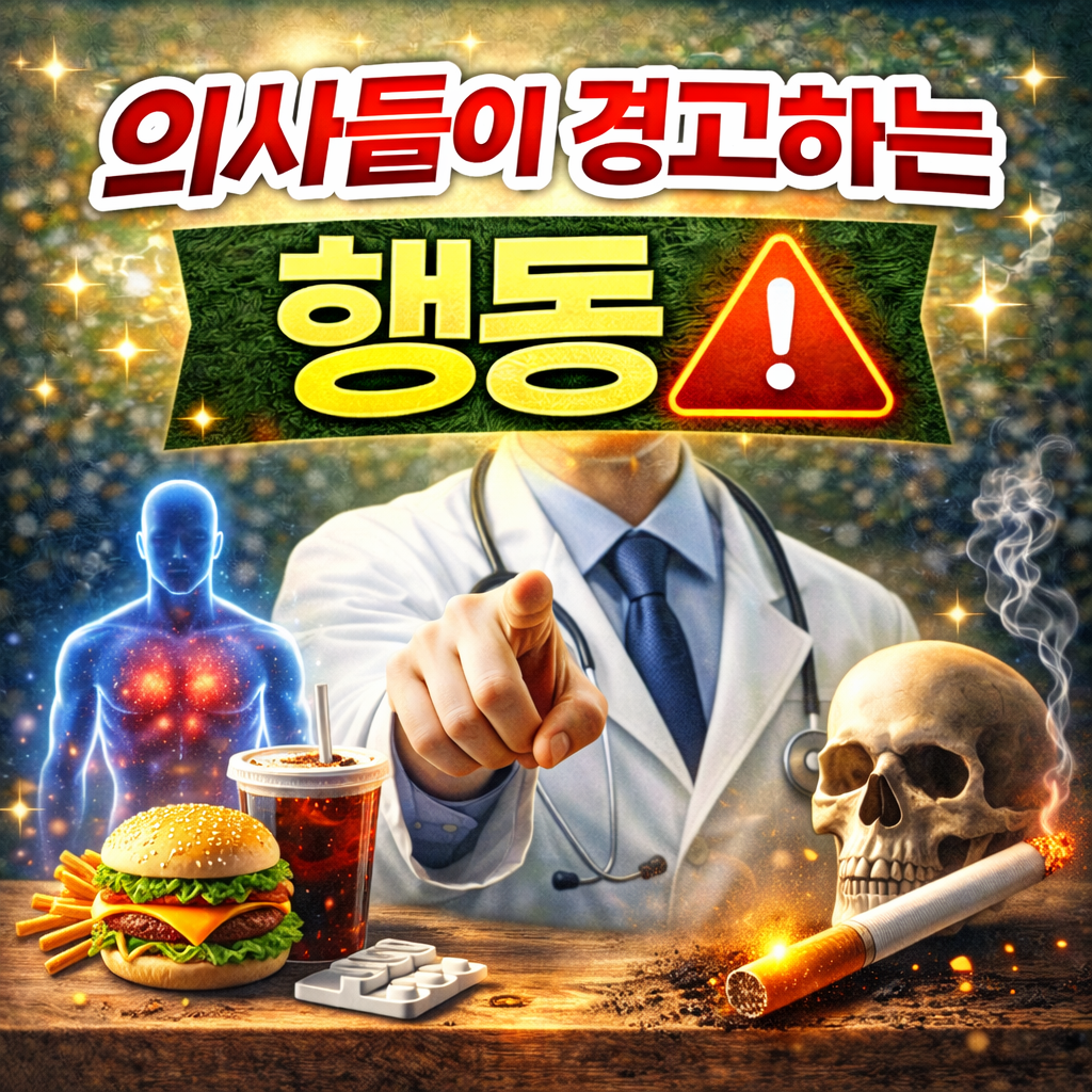 의사들이 경고하는 행동 (지금 당장 끊어야 하는 위험 습관)