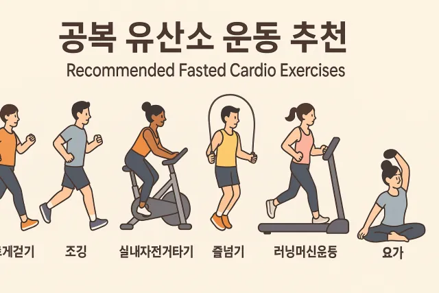 공복 유산소 운동 추천 10가지