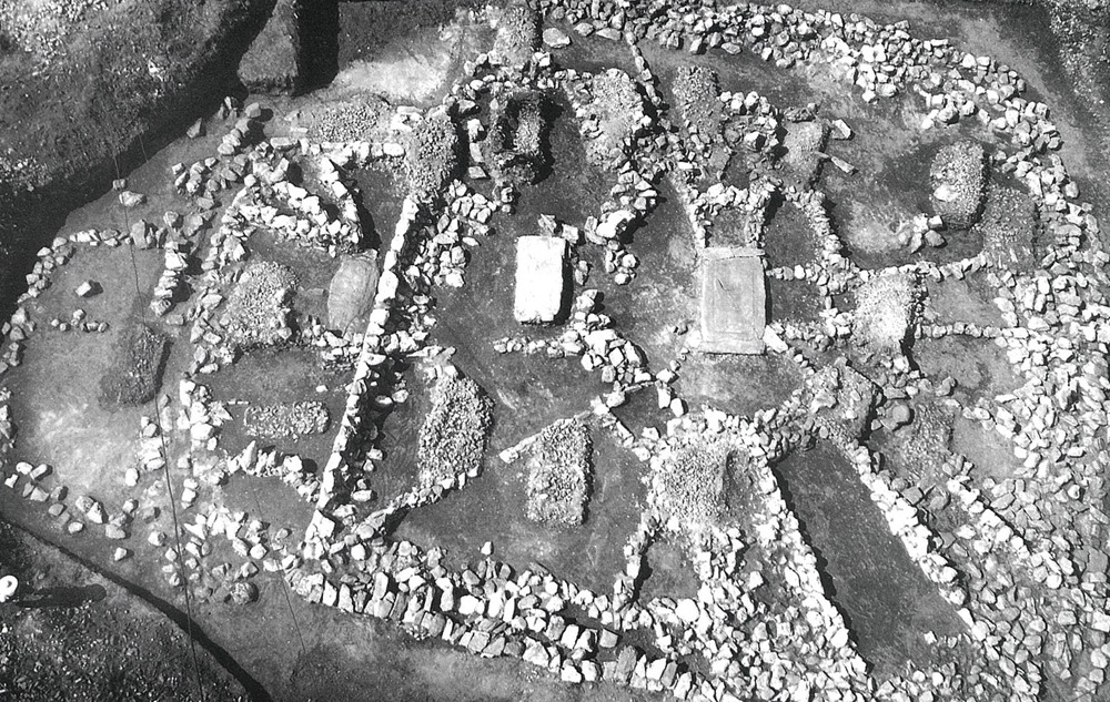 강상무덤 배치도