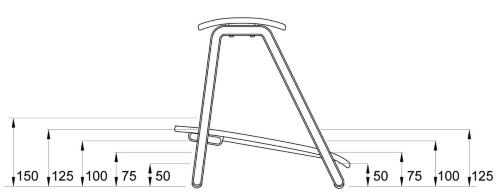 로우모 더블스텝퍼포먼스 - 높이 조절 2단 발받침대 높이 및 각도 조절