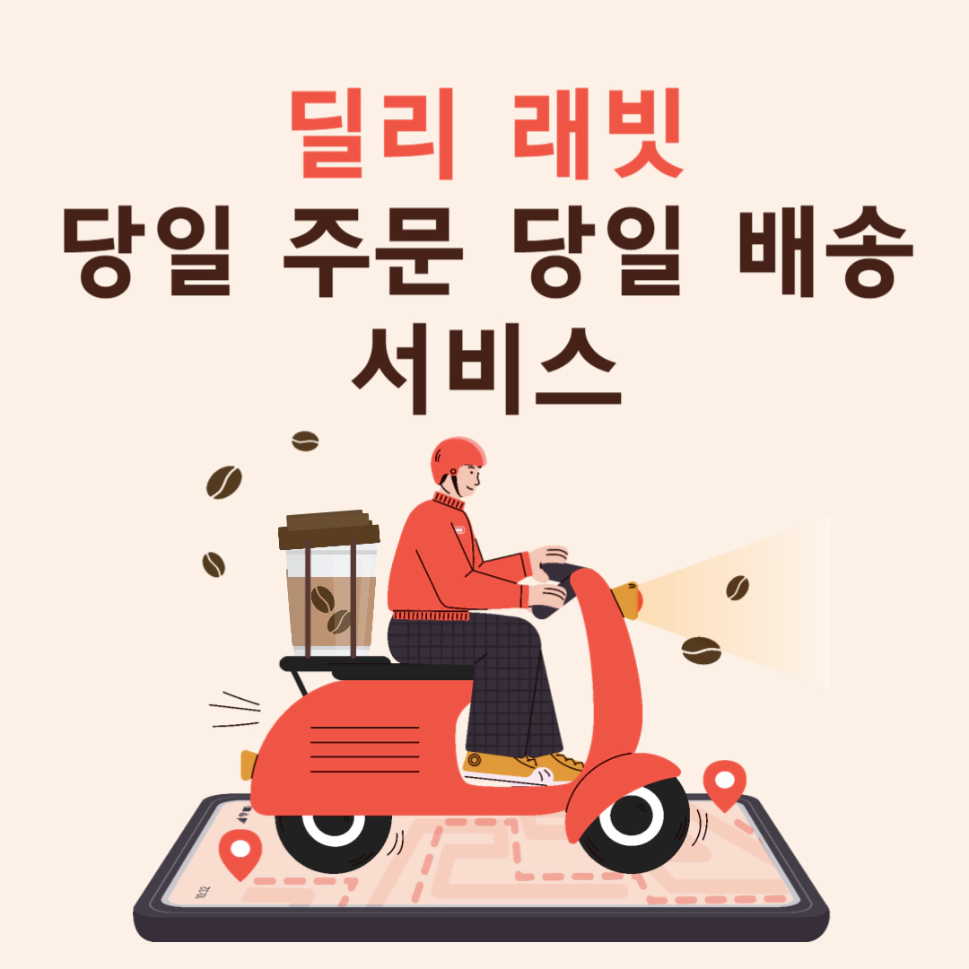 딜리 래빗 (Dilly Rabbit): 당일 주문 당일 배송 서비스