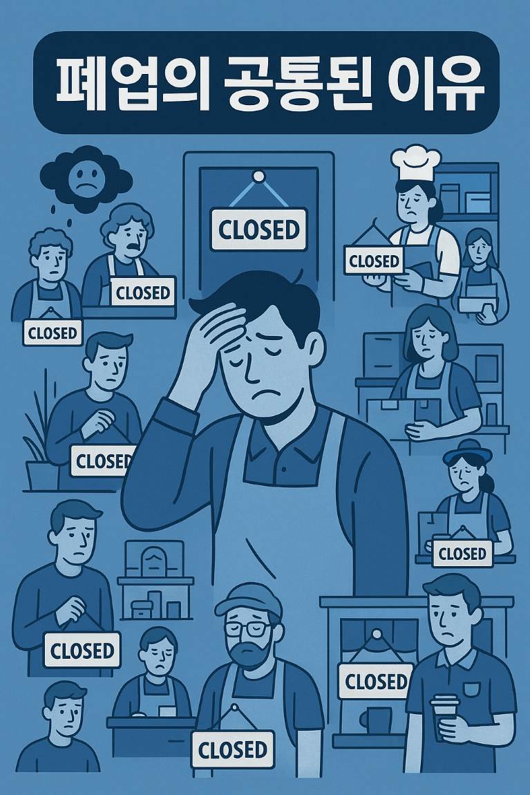 폐업한 자영업자 10인의 공통된 이유