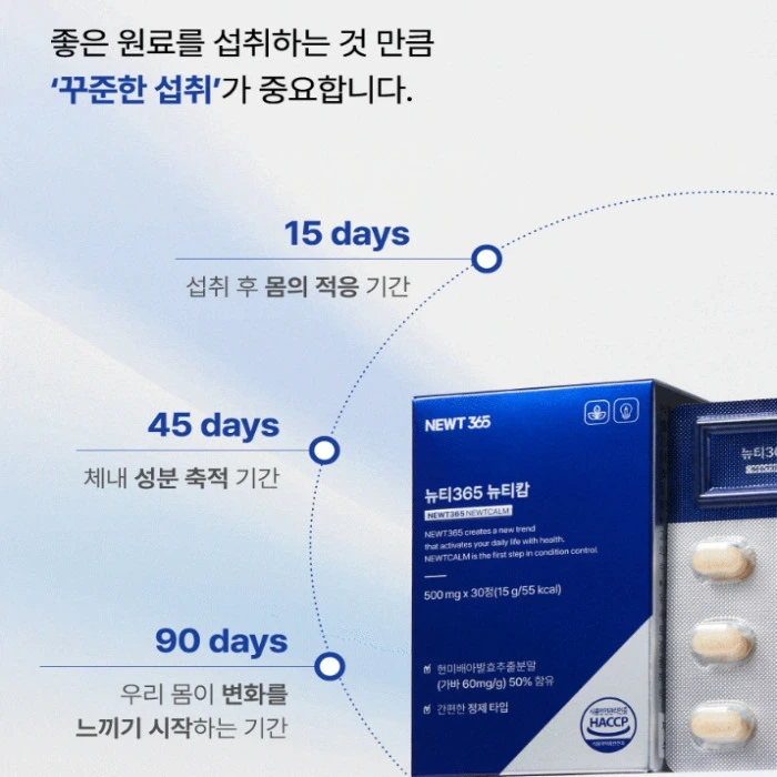 뉴티365 뉴티캄 내돈내산 후기 부작용 효능 복용법 다한증 효과