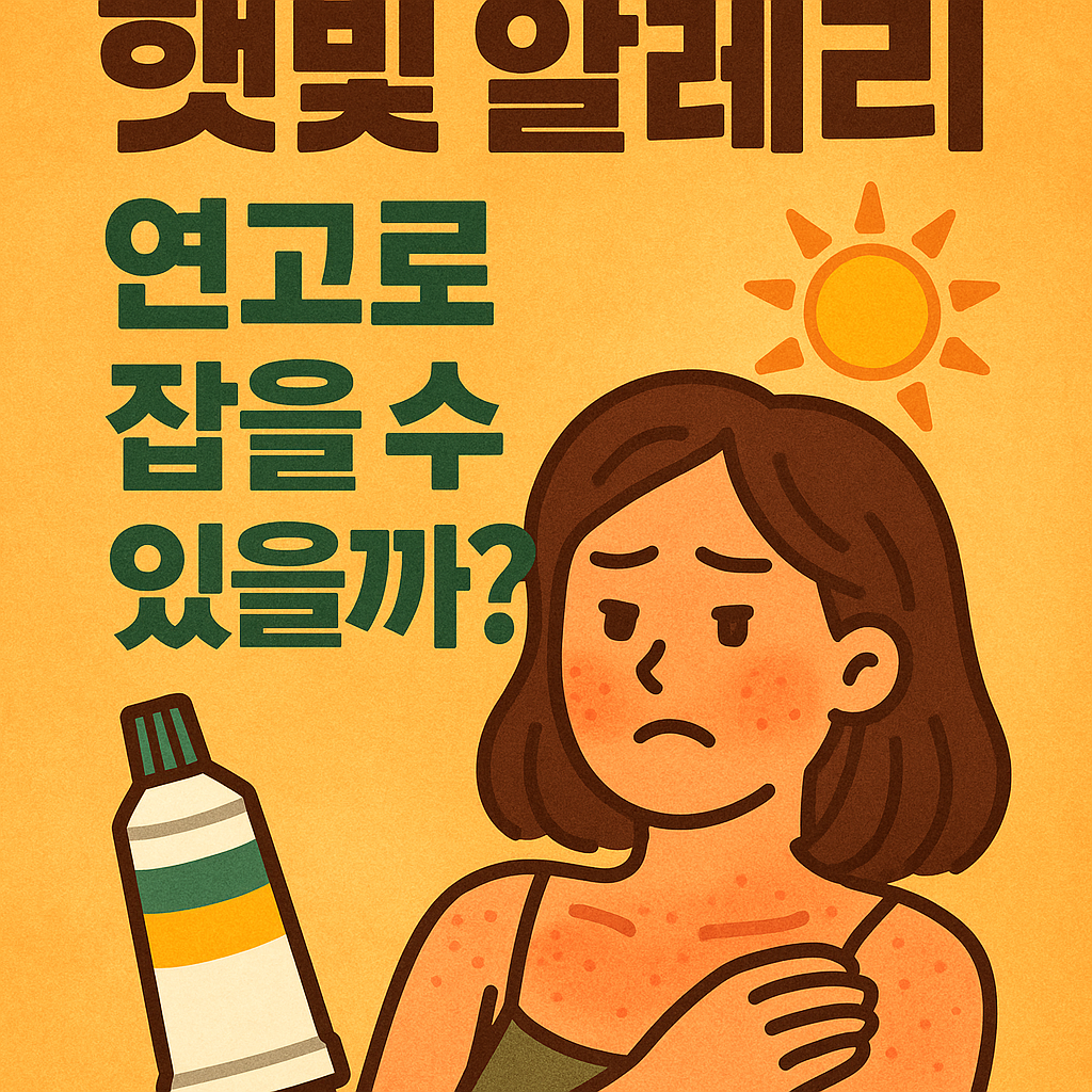 햇빛 알레르기 연고사용전 알아보기
