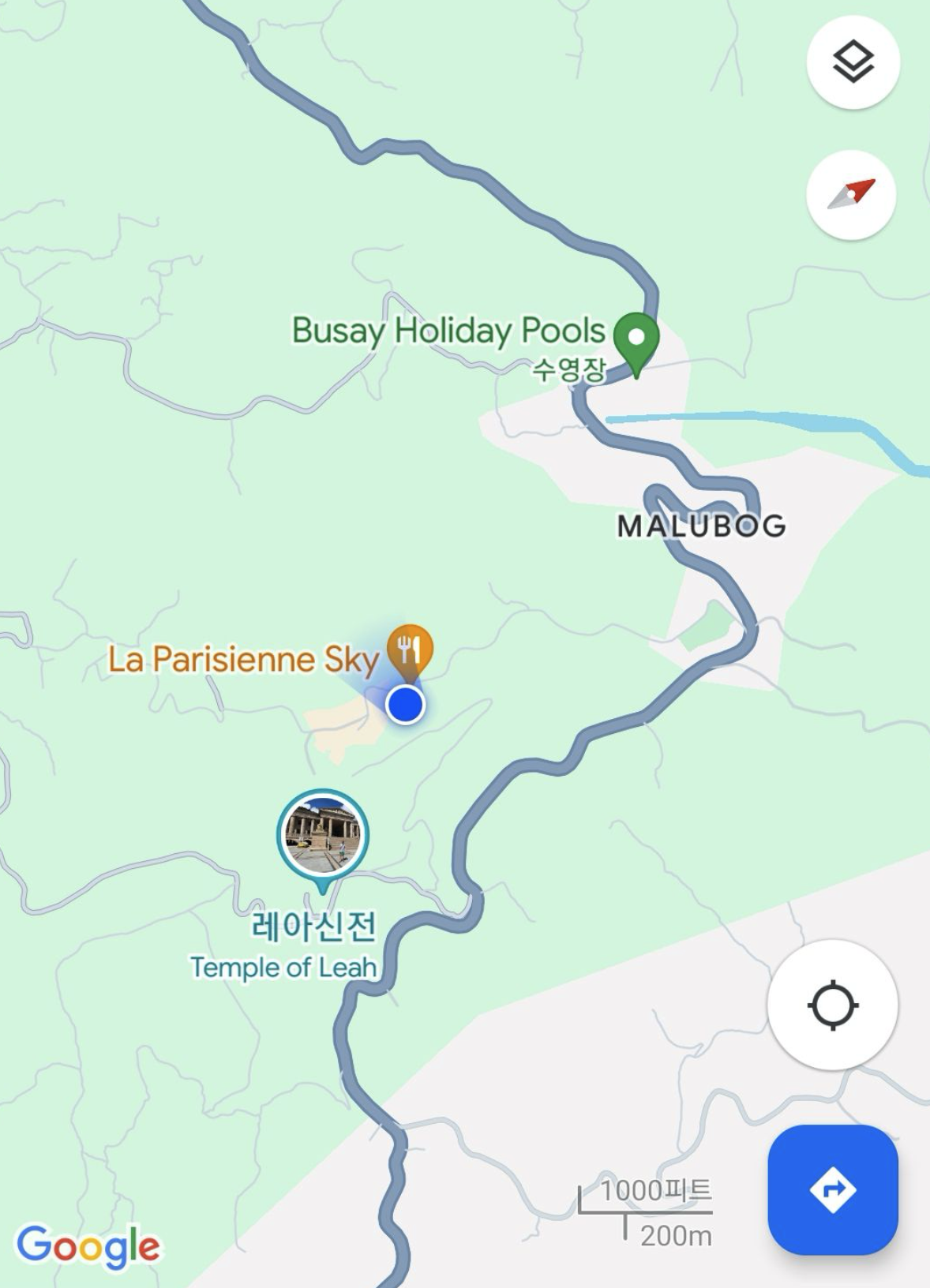 La Parisienne sky 식당 위치 구글지도