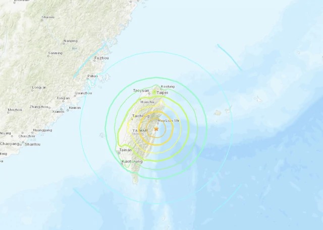 대만 강진 피해