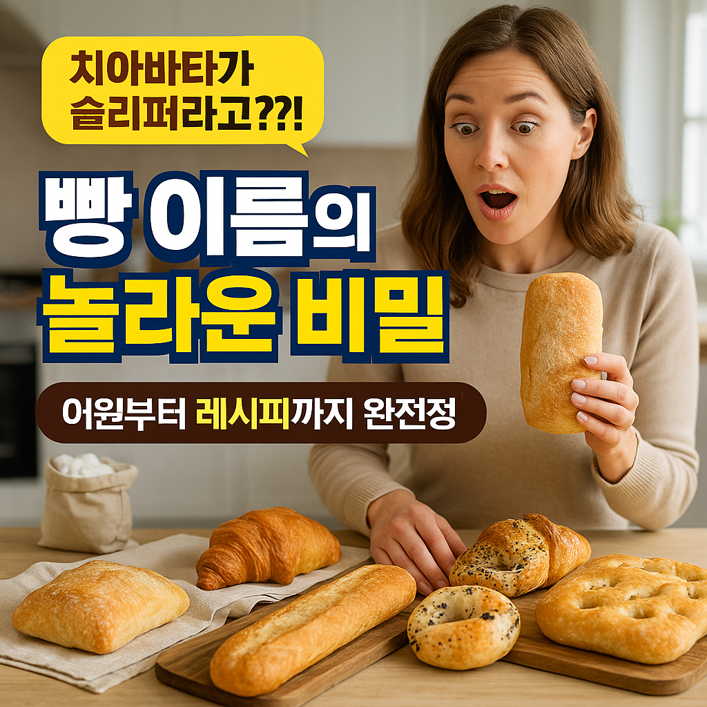 빵 이름의 놀라운 비밀! 어원부터 레시피 활용까지
