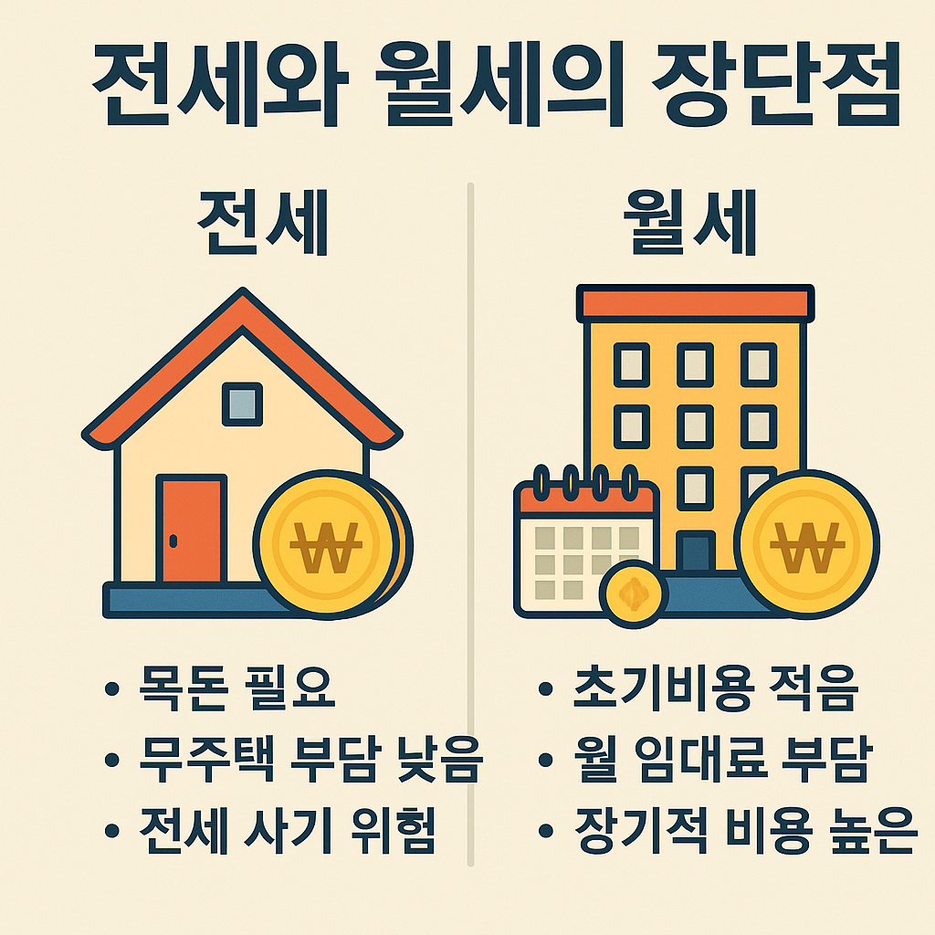 전세 월세의 장단점