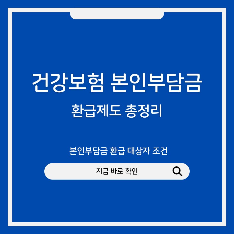 건강보험 환급 제도 설명 이미지